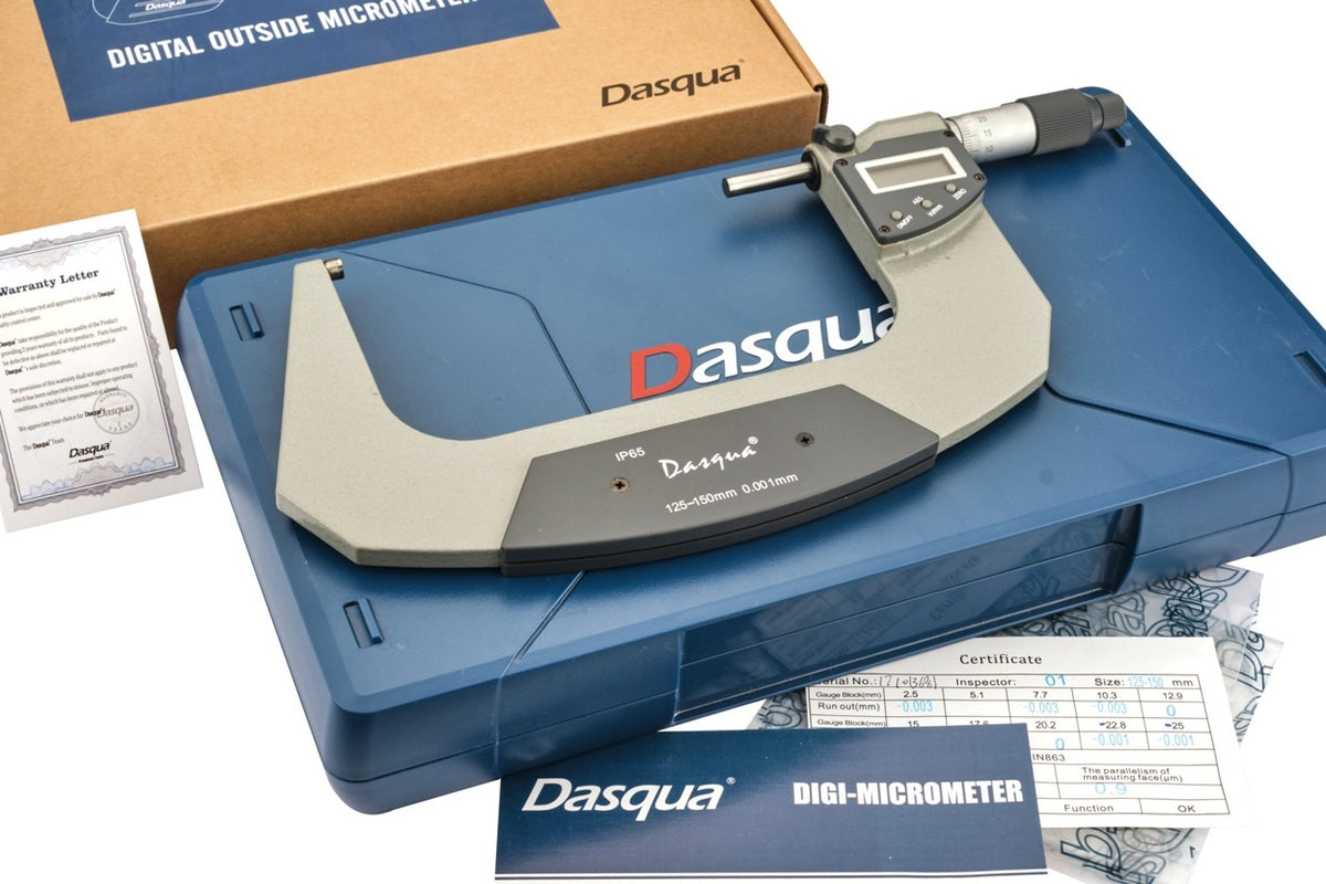 DASQUA 125-150MM/5-6" IP65 DIGITAL OUTSIDE MICROMETER