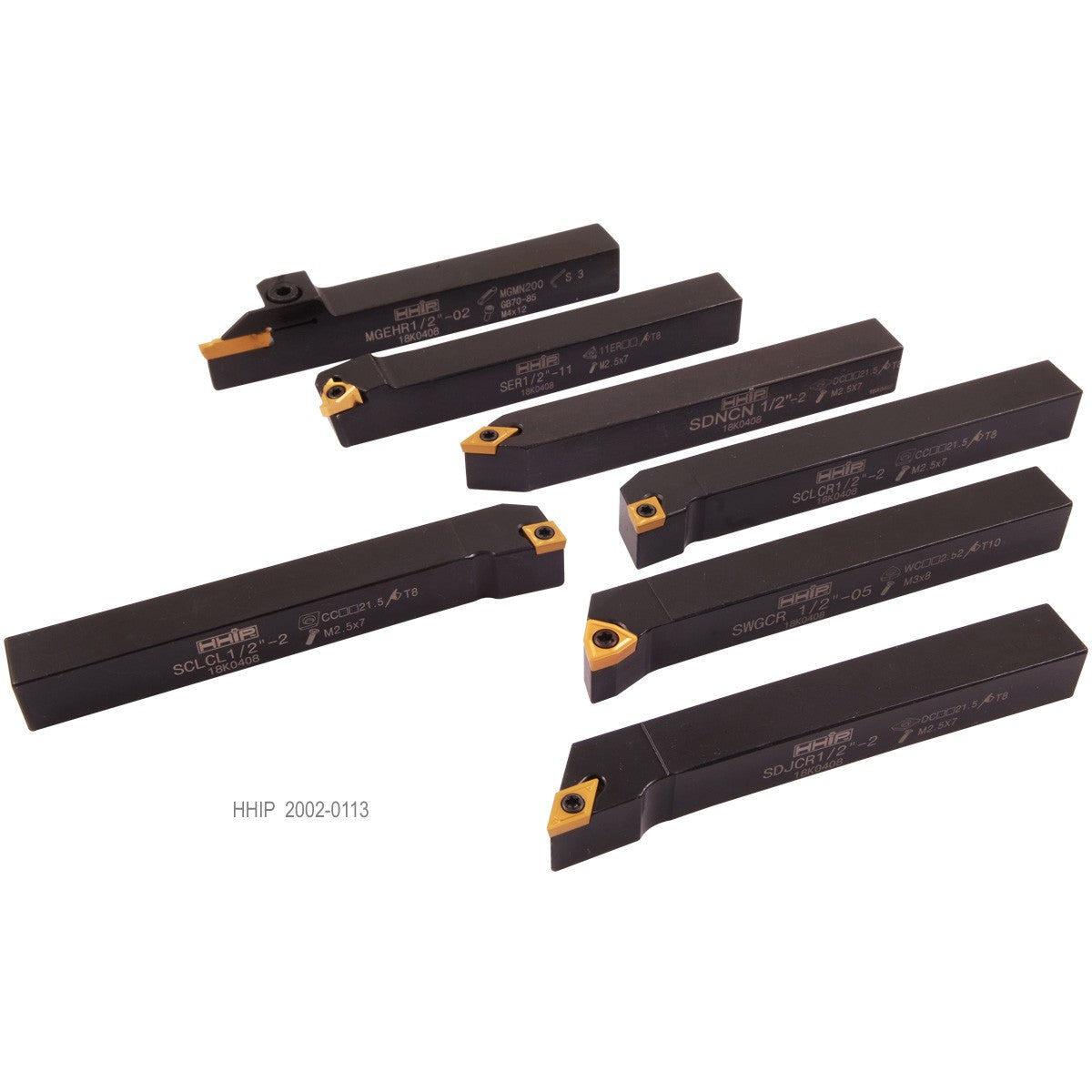 PRO-SERIES 7 PIECE 1/2 INDEXABLE CUT OFF & TURNING TOOL SET