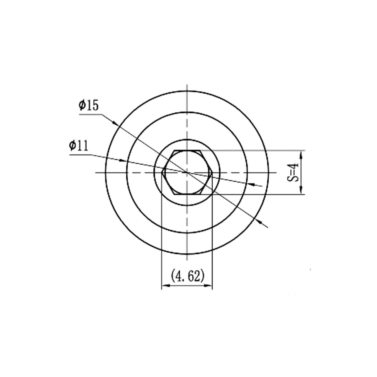 M4 X 8MM OVERALL LENGTH SCREW