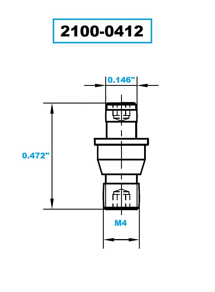 NL-0412 LOCK PIN WITH 2MM HEX DRIVE