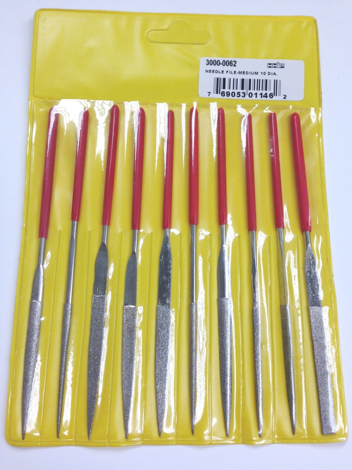 10 PIECE MEDIUM COARSE DIAMOND NEEDLE FILE SET