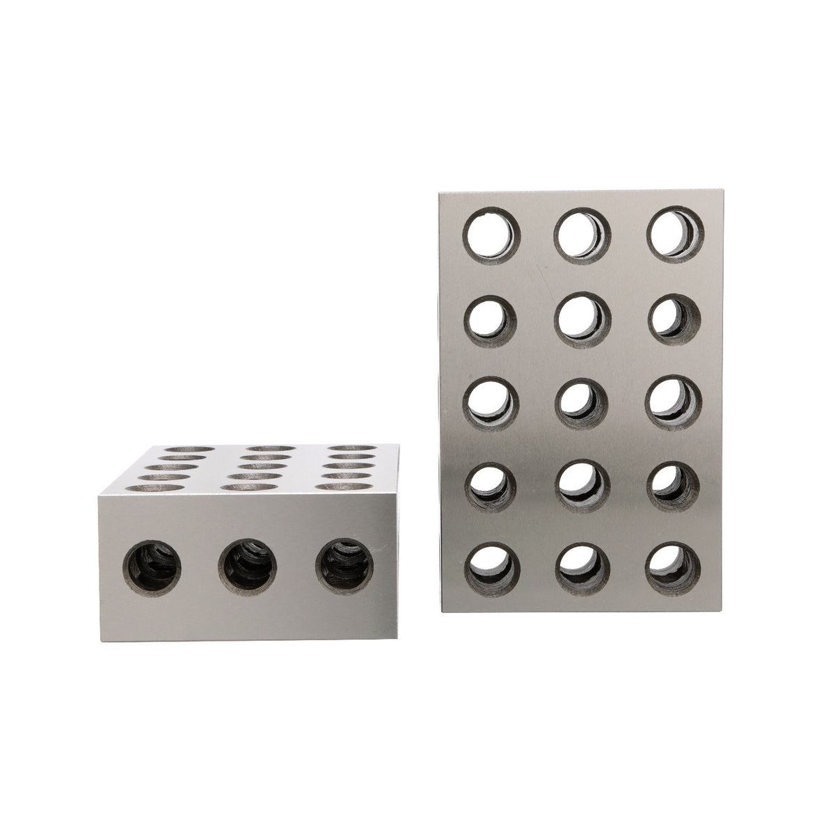 3 X 2.5 X 2" ANGLE PLATE & 1-2-3 BLOCK SET MATCHED PAIR