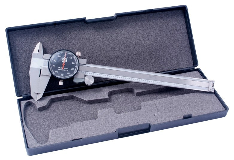 6" ECONOMY DIAL CALIPER WITH BLACK FACE