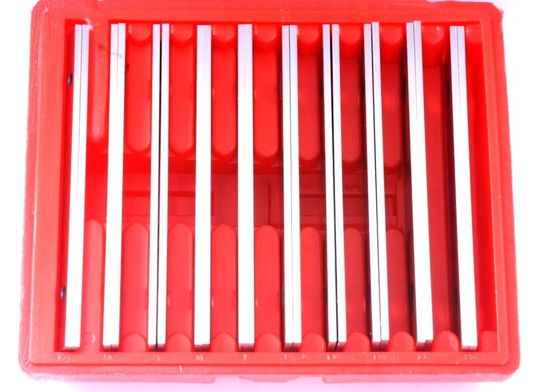 1/8 X 6" 10 PAIR PARALLEL SET WITH 1/2 TO 1-5/8 RANGE
